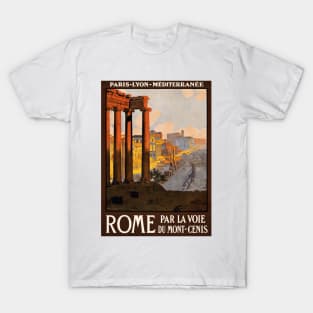 Rome, Italy - Vintage French Travel Poster Design T-Shirt